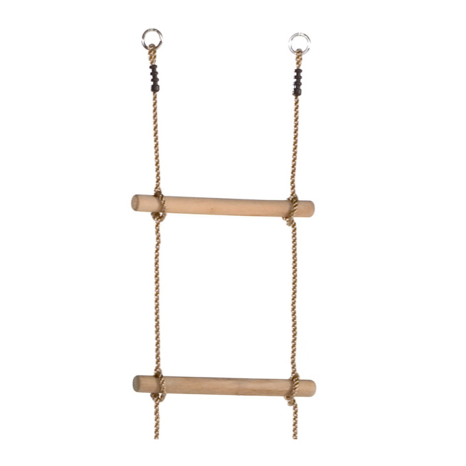 Изображение товара «Веревочная лесенка с деревянными ступеньками 6 ступенек»